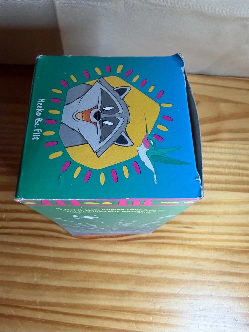 Vintage 1994 Disney Pocahontas Burger King Cup Meeko NIB